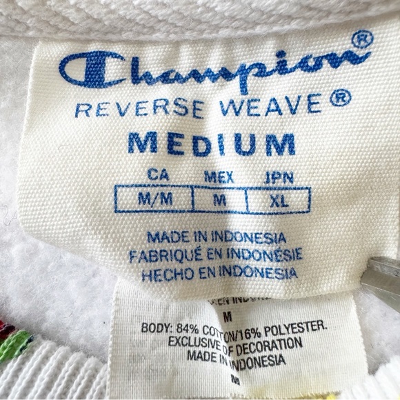 Champion x Susan Alexandra Fruit Eye Moon Reverse Weave Sweatshirt Medium - Picture 8 of 12